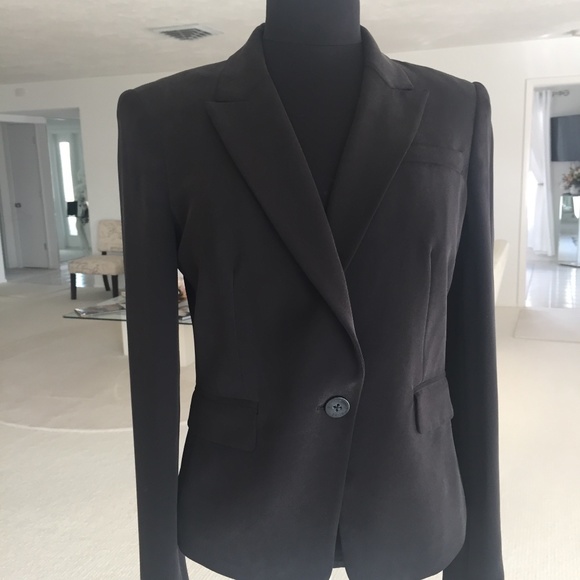 Black ladies silk Designer jacket - Picture 1 of 4